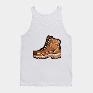 Rugged Outdoor Adventure Boot Illustration No. 817 Tank Top